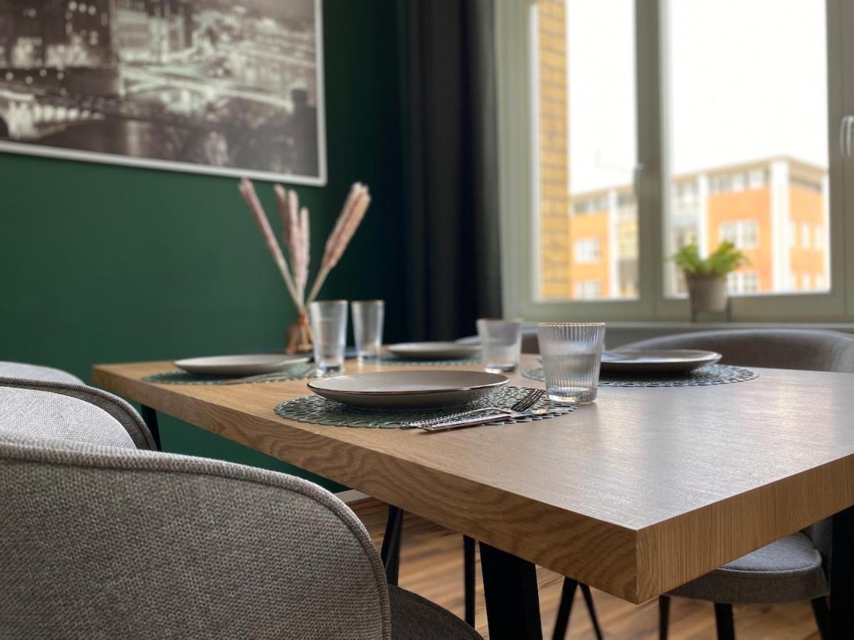 Stilvolles Loft Mit Kostenlosem Fahrrad Magdeburg Kültér fotó